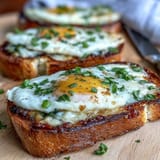 Fresh asparagus and egg tartines with creamy eggs, chives, and lemon zest on toasted sourdough bread.