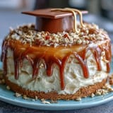 Gold Drip Graduation Sheet Cake