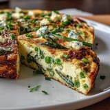 Spring Frittata Asparagus Peas