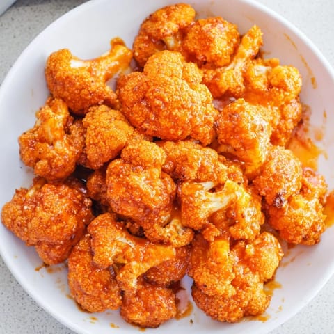 Crispy Spicy Buffalo Cauliflower