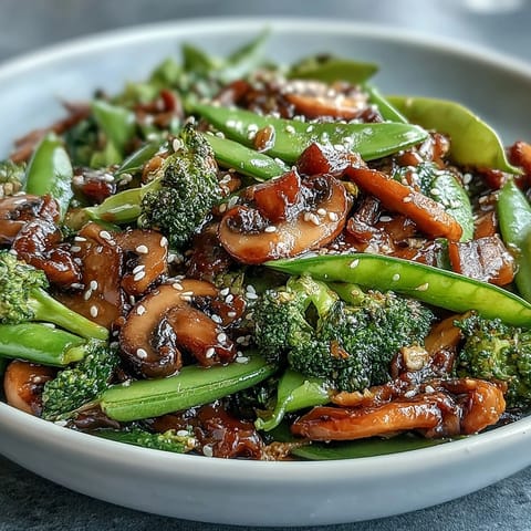 Vibrant stir-fried vegetables with fresh ginger and savory soy sauce, served hot over steamed jasmine rice in a white bowl.