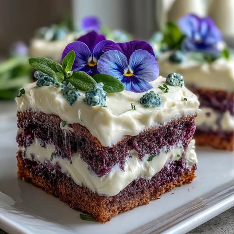 Spring Cake Pressed Flowers