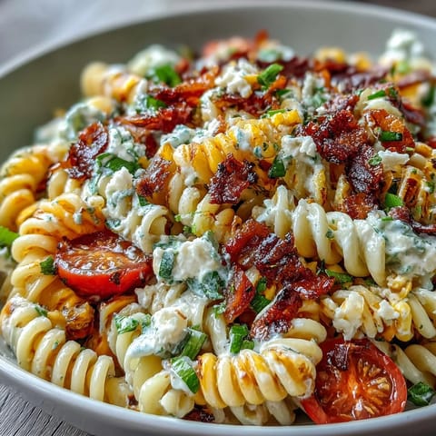 Elote Pasta Salad Cotija Chili