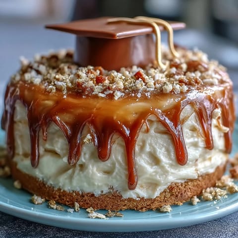 Gold Drip Graduation Sheet Cake