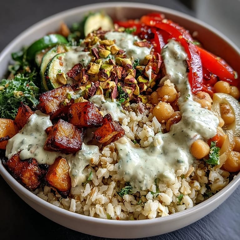 Mediterranean Buddha Bowl Meal Prep containers feature golden chickpeas, pistachios, and roasted veggies, perfect for healthy lunches.
